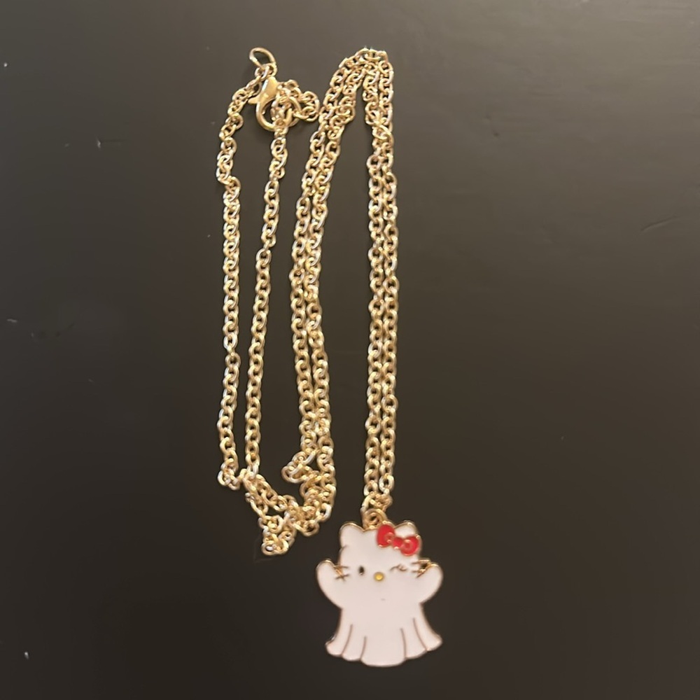 Hello Kitty Ghost Pendant Necklace